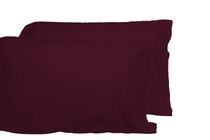 Luxurious Viscose from 100% Bamboo 2-Piece Pillowcase Set , Oeko-TEX Certified, King - Merlot