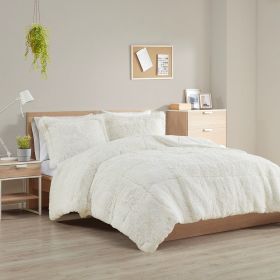Full/Queen Shaggy Long Fur Comforter Mini Set