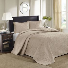 Reversible Bedspread Set Khaki King