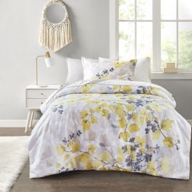 Comforter Set with Bed Sheets Yellow Twin XL