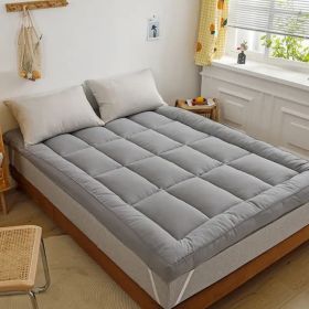 Topper Pad for Mattress  Twin (Color: GRAY)