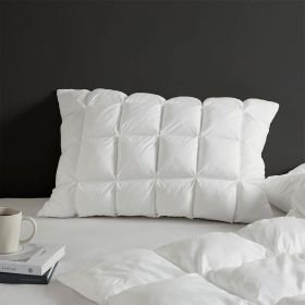Standard Overfilled Pillow Protector Single Piece (Color: as Pic)